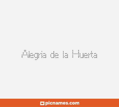 Alegría de la Huerta